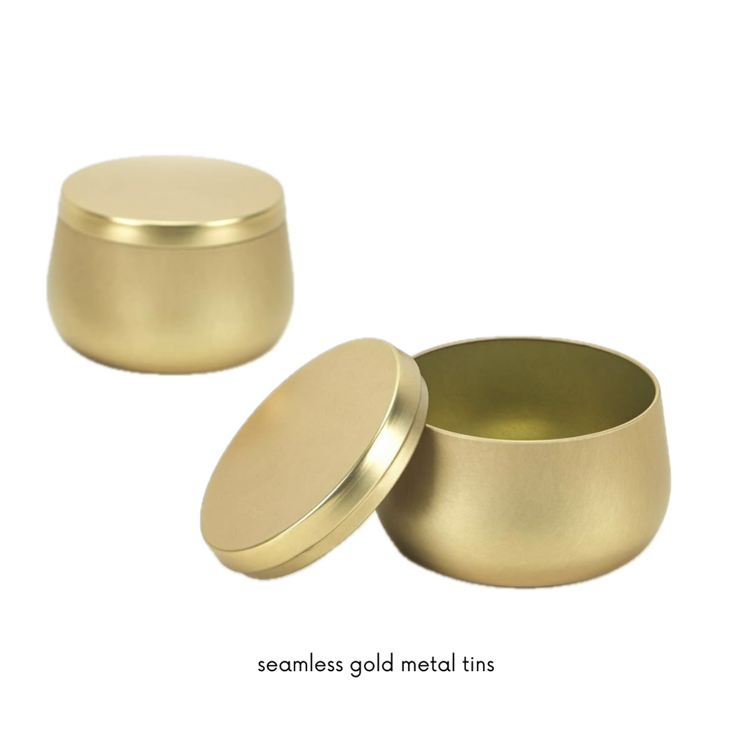 Gold Metal Tins